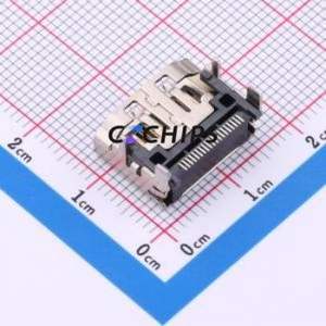 <b>HDMI</b>-GD-108PWB <b>HDMI</b> <b>Connector</b> SMD <b>Connector</b> ( <b>Connector</b> Type: <b>HDMI</b>-A )( Gender: Female )( Total Number of PINs: 19P ) - Product Image 2