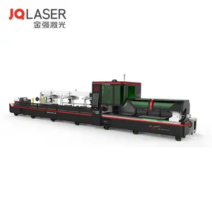 JQ Nhà Sản Xuất 1000W 2000W Cắt Kim Loại Ống CNC Máy Cắt Ống Sợi Máy Cắt Laser