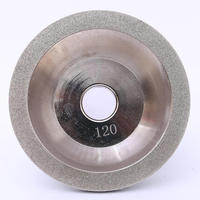 Meule diamantée en forme de coupe, taille personnalisée, pour meuleuse à outils, électro-plaquée, pour aluminium/acier, vente en gros en Chine, Jin