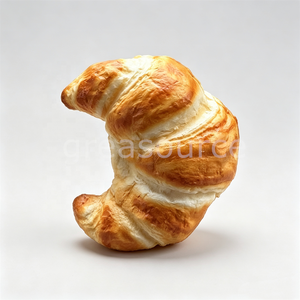 ขนมปังครัวซองต์แบบเรียบ ขนมปังเนยเทียมแบบเป็นแผ่นๆ ขนมหวานสำหรับทานเล่น ของตกแต่งธีมขนม  เหมาะสำหรับตกแต่งหน้าต่างร้านเบเกอรี่ หรือวางโชว์บนโต๊ะ - Product Image 6