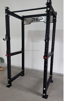 Rak Squat Multifungsi Berbahan Metal untuk Home Gym, Dilengkapi Lat Pull-down, Pull-up Bar, dan Dip Bar, Beban Maksimal 350KG