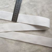 Bande élastique en nylon et spandex Shuman EW003 de 4 cm, blanche, douce au toucher, de haute qualité, pour vêtements – Vente chaude du fabricant