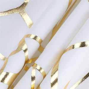 Nouveau Design <span class=keywords><strong>Housse</strong></span> de Coussin Décorative Feuillage Floral Doré Motif Géométrique Estampé Or - Product Image 4