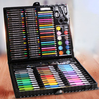 Ensemble de Papeterie Articles Scolaires en Gros pour Enfants: Crayons de Couleur, Crayons de Cire et Kit d'Aquarelle pour Filles et Garçons