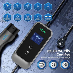 EV เครื่องชาร์จรถยนต์แบบพกพา EV เครื่องชาร์จ AC32A Type2 7KW - Product Image 4