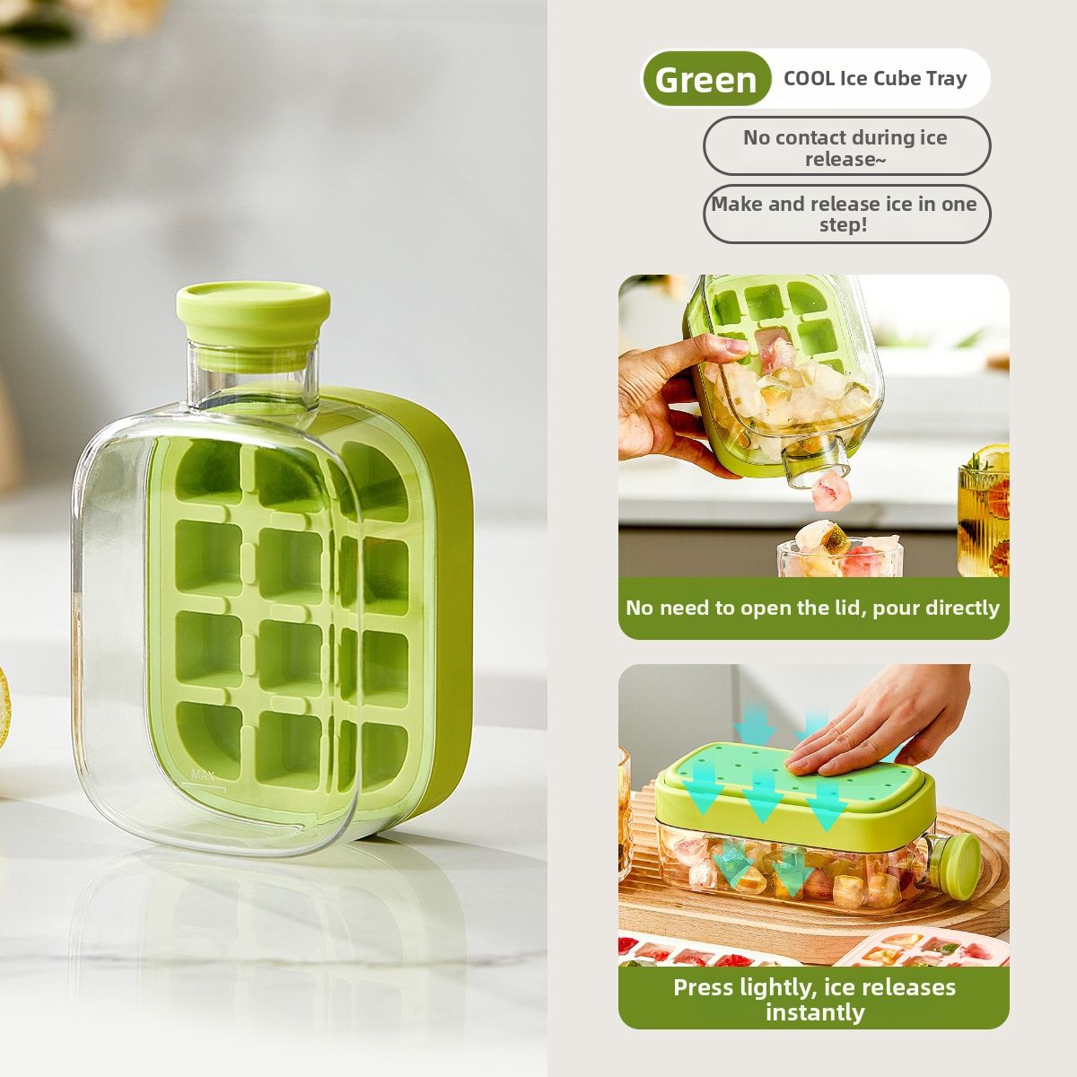 Green trumpet 500ml-without straw strap