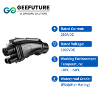Adaptateur de chargeur de véhicule électrique GEEFUTURE 250A CCS2 vers CHAdeMO, connecteur adaptateur CCS2 vers Chademo DC 250A