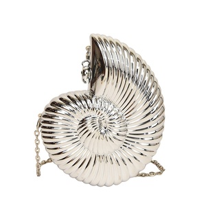 <span class=keywords><strong>Borsa</strong></span> da donna alla moda invernale in acrilico a forma di conchiglia con catena metallica a tracolla <span class=keywords><strong>per</strong></span> lumaca di <span class=keywords><strong>mare</strong></span> impermeabile <span class=keywords><strong>per</strong></span> feste di matrimonio - Product Image 1