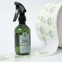 Étiquettes personnalisées en rouleau carré, pièces, autocollants imprimés, pour bouteilles de savon liquide, emballage