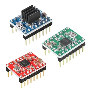 (红色/蓝色/绿色) 用于 Arduino 3D 打印机的 A4988 Reprap 步进电机驱动器斜坡 1.4 小型数控机床