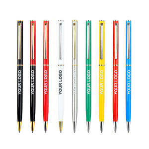 หัวหนีบหัวกระสุนสำหรับโฆษณาพิมพ์โลโก้ตามสั่งพร้อมปากกาลูกลื่นของขวัญทำจากโลหะ - Product Image 1