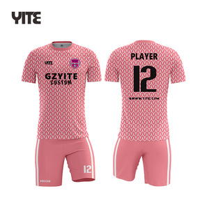 Magliette da Calcio Rosa Economiche con Stampa Personalizzata, Autentiche Maglie da Calcio Internazionali, Produttore di Magliette da Calcio Personalizzate - Product Image 1