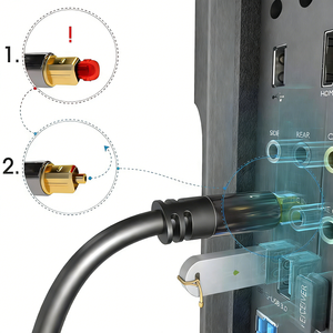 Câble audio optique <span class=keywords><strong>de</strong></span> haute qualité, cordon en fibre optique, câble audio numérique optique S/PDIF pour <span class=keywords><strong>barre</strong></span> <span class=keywords><strong>de</strong></span> <span class=keywords><strong>son</strong></span>, systèmes stéréo, home cinéma - Product Image 2