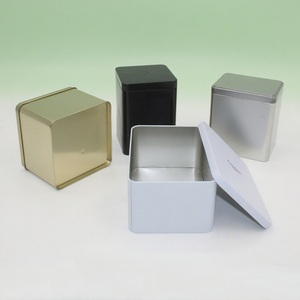 Tùy chỉnh thiết kế vuông nhỏ kim loại trà tins Thời Trang Logo in hình vuông hộp cho kẹo gia vị cà phê Snack sử dụng - Product Image 5