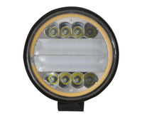 Feux de travail LED pour voiture 12V, blancs et ambre, projecteurs 4x4, 72W, feux de travail LED