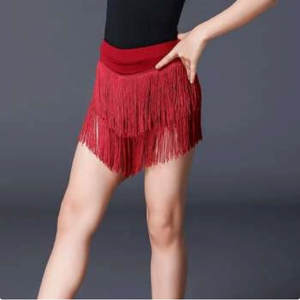 Vestido de Baile Latino para Niñas, Falda con Borlas, Ropa de Práctica, Ropa de Baile para Niños, Faldas con Borlas para Actuaciones Infantiles - Product Image 5