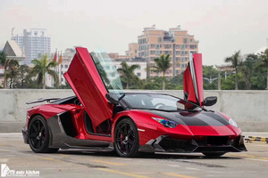 ชุดแต่งตัวถังคาร์บอนไฟเบอร์แบบแห้ง MSY Style สำหรับ Lamborghini LP700 สภาพใหม่ สปอยเลอร์กันชนหน้าและหลัง อุปกรณ์ตกแต่งรถยนต์ - Product Image 6