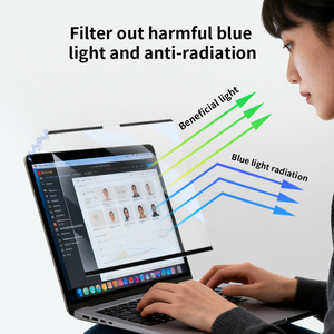 ฟิล์มหน้าจอป้องกันแสงสีฟ้าแม่เหล็กสำหรับ MacBook Air 13 <span class=keywords><strong>Pro</strong></span> 14ป้องกันแสงสะท้อนติดตั้งง่ายโปร่งใสสูง - Product Image 6