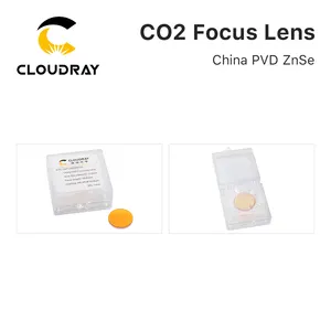 Cloudray China PVD ZnSe D12 Lensa Fokus untuk Mesin Pemotong & Graving Laser CO2