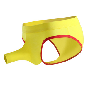 Sous-vêtements en coton pour hommes, caleçons boxer avec poche en forme de trompe d'éléphant - Product Image 5