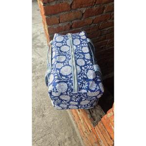 Traditional Block Print Cotton Quilted Duffle <b>Bag</b> Handcrafted Stylish Lightweight Durable And Spacious <b>Bag</b> - Product Image 1