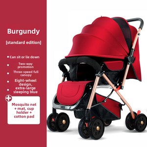 Cochecito de Bebé Plegable de Metal con <span class=keywords><strong>Cuatro</strong></span> Ruedas y Amortiguación, Diseño Ligero para Bebés de 0 a 6 <span class=keywords><strong>Meses</strong></span>, Uso en Exteriores - Product Image 6