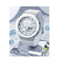 <strong>Best</strong> <strong>Selling</strong> Blue VVS Moissanite Diamond <strong>Watch</strong> 925 Sterling Silver White Dial <strong>Luxury</strong> Iced Out Designer Timepiece At <strong>Best</strong> Price