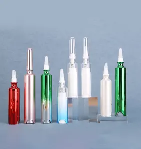 5ml 10ml 애플리케이터형 압력 진공 병 아이 크림 튜브 액체 에센스 바늘 튜브 병 볼 헤드 앰플