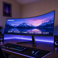 Private Label Fabriek 49 Inch Gebogen 120Hz 1ms IPS 4K DQHD Gebogen 4K Monitor 240Hz Gaming Monitor voor Gaming Cafe Projecten