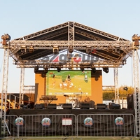 Estructura de Aluminio Portátil para DJ, Iluminación de Escenario, Patrón Cuadrado, Abrazadera de Techo para Iluminación, Estructura de Exhibición para Conciertos y Exposiciones