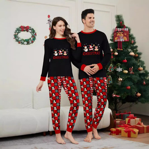 Tenue de <span class=keywords><strong>Noël</strong></span> Parent-Enfant : <span class=keywords><strong>Ensemble</strong></span> <span class=keywords><strong>Mère</strong></span>-Fille Manches Longues en Polyester, Touche Sophistiquée, Nouveau Style Automne, Père <span class=keywords><strong>Noël</strong></span> et Bonhomme de Neige - Product Image 2