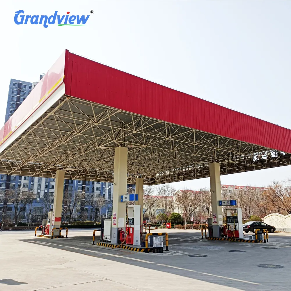 Oil Prices Sign Gas Station Galvanized Steel Frame Steel Sheet Stainless Steel Light Structural Roofing