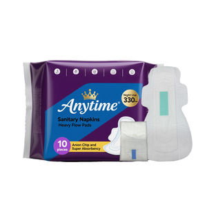 Serviettes hygiéniques féminines en PE rentables pour femmes Serviettes à absorption instantanée avec <span class=keywords><strong>couche</strong></span> de filet de surface - Product Image 1