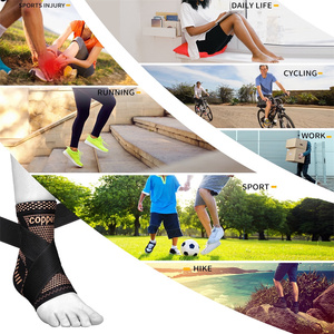 Esguince Compresión Talón Manga <span class=keywords><strong>Aquiles</strong></span> Tendinitis Soporte Cobre <span class=keywords><strong>Tobillera</strong></span> - Product Image 2