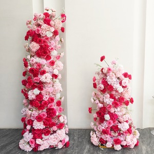 Composition florale artificielle réutilisable en soie mélangée pour arche de mariage, décoration de lieux et d'événements, Noël et Nouvel An chinois - Product Image 4