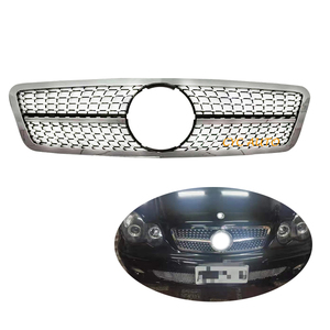Diamond Grille C Class Black Chrome W203 Diamond Grille for Benz C180 C200 <strong>C230</strong> C240 C280 Auto <strong>Parts</strong> - Product Image 1