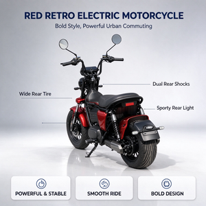 Scooter à empattement court 701S, moteur 2000W, batterie lithium 20Ah, vitesse 60KM/H, pneus larges, type moto - Product Image 1