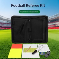 Sac de Kit Complet d'Arbitre de Football Portable en Tissu Oxford – Équipement d'Arbitre de Football avec Cartes Rouges et Jaunes, Sifflet, Pièce de Jet de Monnaie et Fiches de Score