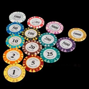 Ensemble de jetons de <span class=keywords><strong>poker</strong></span> 14g de haute qualité <span class=keywords><strong>avec</strong></span> composite en argile durable comprenant des dés et des accessoires de jeu pour la nuit de <span class=keywords><strong>poker</strong></span> à domicile - Product Image 2