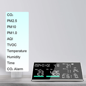 Toplu sipariş promosyon 9-in-1 hava kalitesi dedektörü fabrika doğrudan fiyat yüksek hassasiyetli + OEM/ODM hizmeti - Product Image 2