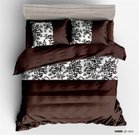 Vente chaude 4 pièces motif de pierre impression housse de couette ensemble de literie de luxe Queen Size