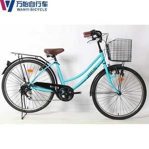 Vélo de ville rétro <span class=keywords><strong>classique</strong></span> personnalisé pour adultes, 26 pouces, avec fourche en acier, vente en gros pour femmes - Product Image 5