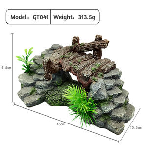 Aquarium-Kletterfelsen aus Kunstharz, Schildkröten-Unterschlupf, Sonneninsel, Aquarium-Dekoration - Product Image 4