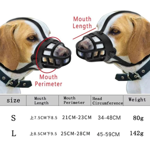 Muselière pour chien en cuir souple et résistant, réglable, anti-morsure, avec design ajouré pour la circulation des dents, pour la protection de la bouche des chiens - Product Image 6