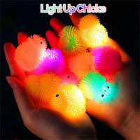 Vente flash : Canards en caoutchouc miniatures lumineux à LED clignotants pour fête néon, cadeaux de fête lumineux, décorations de Pâques