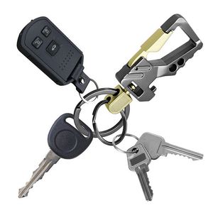 Porte-clés de voiture multifonctionnel avec ouvre-bouteille, pendentif unisexe, cadeau pour couple, porte-clés en alliage de zinc pour ceinture - Product Image 6