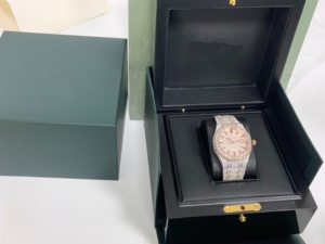 Reloj Mecánico Automático Unisex de Lujo de Acero Inoxidable 904L de Primera Calidad, Dos Tonos, Oro Rosa, Completamente Adornado con Diamantes - Product Image 2