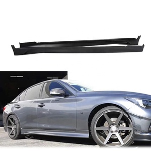 <b>Car</b> Side Skirts for 2014-2022 Q50 IP Style ABS Plastic Material <b>Car</b> Body Kit Side Lips for Q50 Without Color - Product Image 2