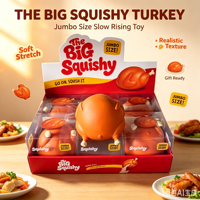 Mainan Squishy Jumbo Aneka Bentuk, Slow Rising TPR, Pereda Stres, Bentuk Buah, Rusa, Lemon, Naga, Blueberry, Kue, Koin, Kalkun