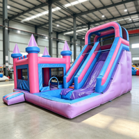 Château gonflable pour enfants avec toboggan, structure de jeux gonflable de qualité commerciale en PVC